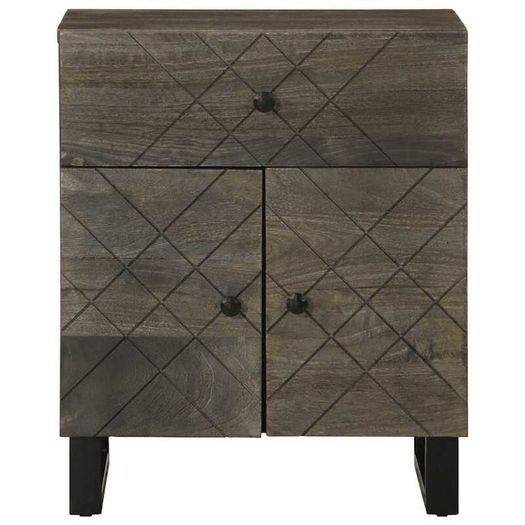 Bedside Cabinet Black 50x33x60 cm