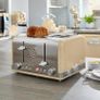 Retro 4-Slice Toaster with Defost/Reheat/Cancle Functions, Cord Storage, 1600W Image 4