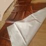 Brown tan leather fabric Image 3