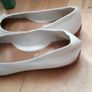 Clarks White Leather Ballet flats Image 2