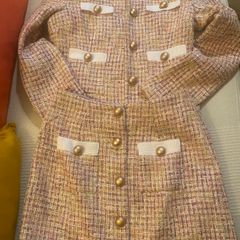 Mini skirt suit