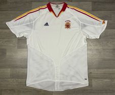 Vintage 2004 Adidas Spain Away Jersey Shirt Mens XXL