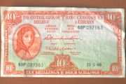 Irish 10 shilling note