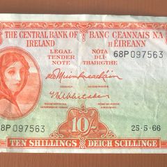 Irish 10 shilling note