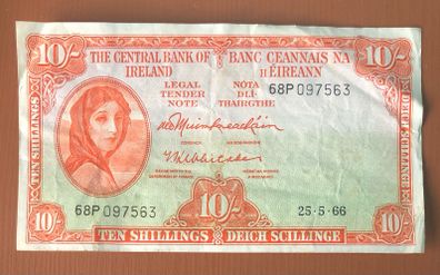 Irish 10 shilling note