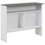 Bar Table with 2 Table Tops White and Grey 130x40x120 cm Image 8