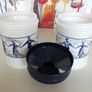 Dutch Opaque White Glass Jars x 2 Image 8