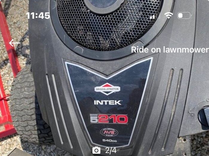 Ride on lawnmower