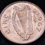 [#305] - Ireland 1967 | Irish 1/2d | Irish Half Penny | KM.10 | UNC Image 2
