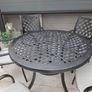Cast Aluminiun garden table, 5 chairs & parasol Image 4
