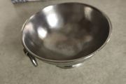 Hand Hammered Oslo Hammerlund Tinn Pewter Decorative Bowl on Pedestal, Classic Style, 1930s, Norwegian Metal Art, Oslo Norway