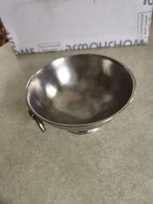 Hand Hammered Oslo Hammerlund Tinn Pewter Decorative Bowl on Pedestal, Classic Style, 1930s, Norwegian Metal Art, Oslo Norway