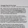 Google pixel 10 pro fold - 3 days old Mint Receipt Image 3