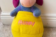 Disney Winnie the Pooh Eeyore Hunny Pot Plush Soft Toy approx. 32 cm. Used Please see photos