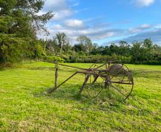 Antique Osborne Horse-Drawn Hay Rake