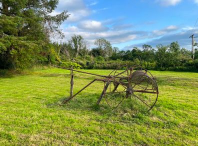Antique Osborne Horse-Drawn Hay Rake