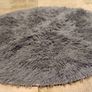 Grey round rug Image 2