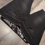 Vintage Vibe Embroidered Low Waist Black Jeans.Statement Waist V XS 6-8 Image 2
