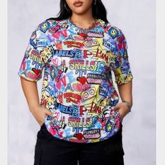 Retro Style Top - fab colours - size 20 - 80s & 90s Vibe all over it :)