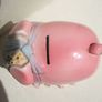 A vintage ceramic piggy bank with its original rubber bung (late 1960's) Image 6