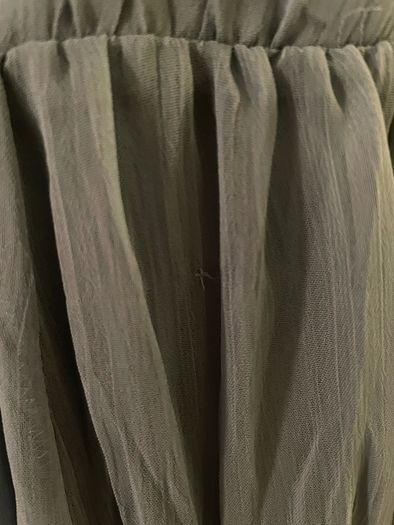 Brand new principles dusky sage green below knee chiffon dress - size 12