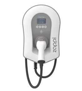MyEnergi Zappi 7kW to 22kW Multi Phase Tethered EV Charger white