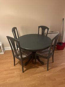 Round table and chairs