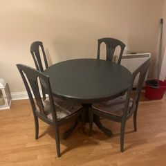 Round table and chairs