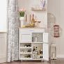 Trolley Kitchen Cabinet Kitchen Trolley with bottle rack White Image 4