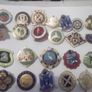 42 vintage enamel bowing badges Image 2