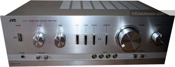 VINTAGE  Hi-Fi from the Japanese Golden era JVC As-5 Stereo integrated Amplifier 1978 aluminum silver faced in Wonderful condition