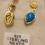 Gold Plated Sterling Silver Turquoise Drop Earrings Image 4
