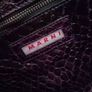 MARNI Deep Purple Patent Faux Alligator Bag Image 2