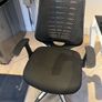 Task Operator Office Chair Airmesh Seat Flip Back Arms Image 2