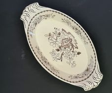 Vintage Copeland Spode Chinese Rose Serving Dish Platter England Floral China