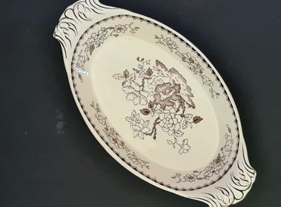 Vintage Copeland Spode Chinese Rose Serving Dish Platter England Floral China