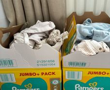 Mix of baby clothes