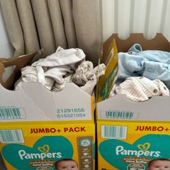 Mix of baby clothes