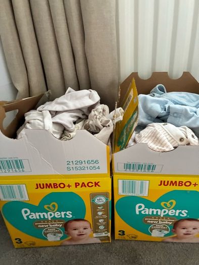 Mix of baby clothes