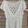 dress 100% cotton crochet cover up tunic Image 8