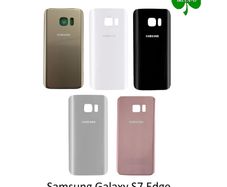 For Samsung Galaxy S7 Edge Back/Battery Cover Glass Housing New Gold / Silver / White / Black / Pink