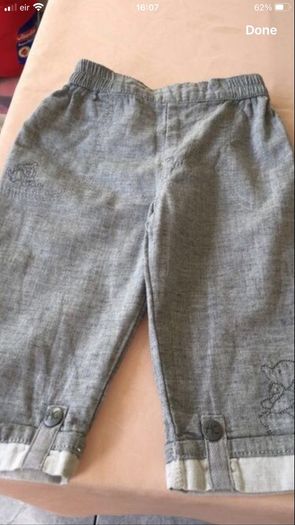 Boys trousers 6/9 mths