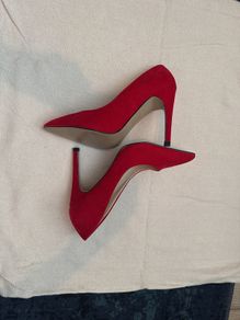 Red high heel stiletto shoes