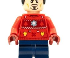 LEGO Christmas Jumper Tony Stark Iron Man Minifigure