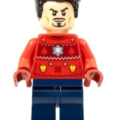 LEGO Christmas Jumper Tony Stark Iron Man Minifigure