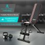 _Bench Abdominal Foldable Bodybuilding Bench Dumbbells Incline Decline Flat Weight Lifting Fitness Equipment Gym Image 5