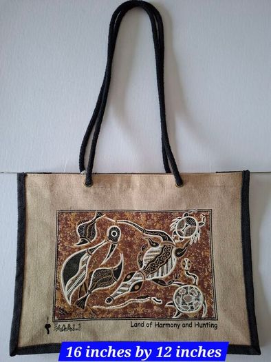 Cotton Shoulder Bag (Aboriginal Design)