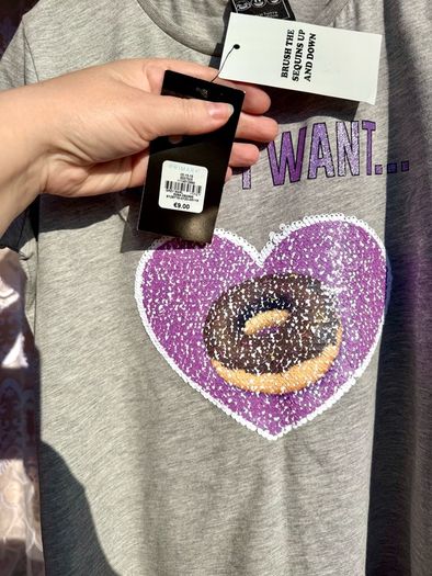 Reversible Sequin T-Shirt - Doughnut  Age 11-12 Years (152cm) BNWT