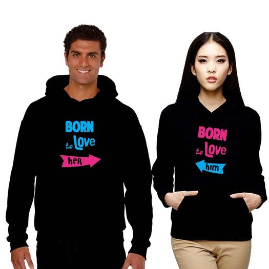 Born To love Couple Hoodies (set)