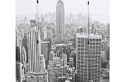 Folding Room Divider 160x170 cm New York by Day Black and White